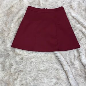 Maroon skater skirt